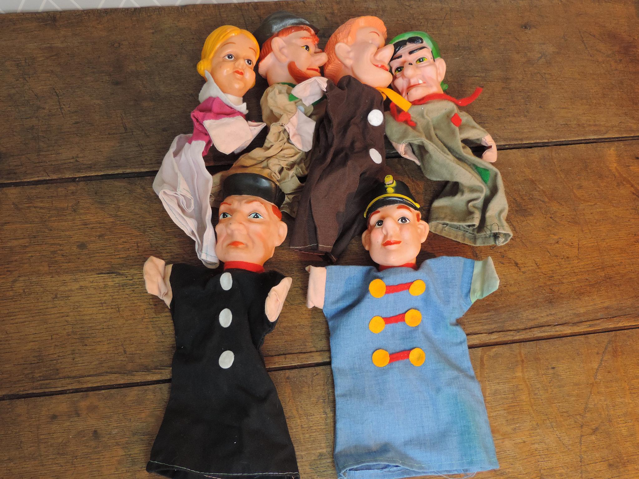 Lot Ancien De Marionnettes Vintage – Jouet De Collection
