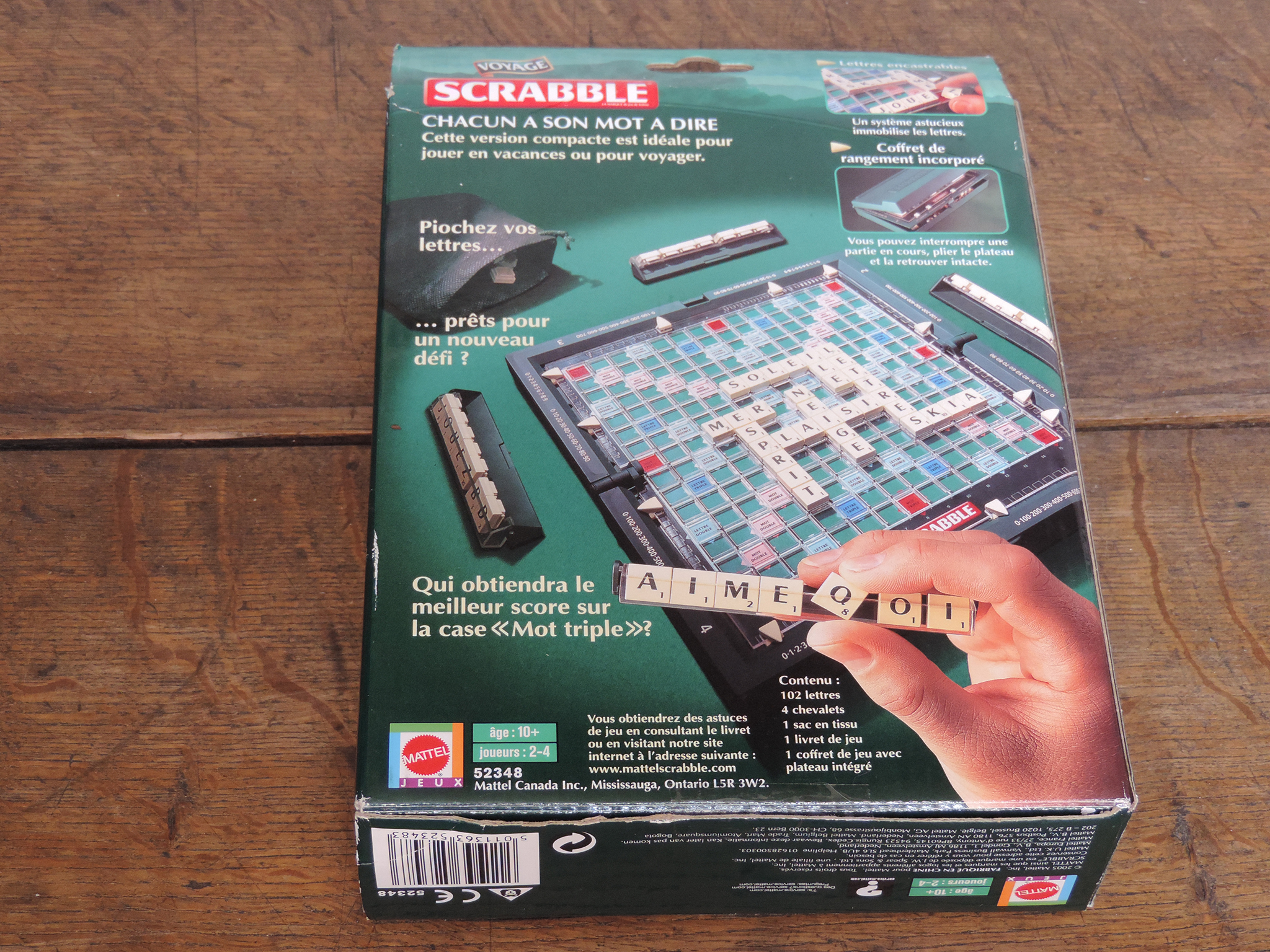 Scrabble voyage - Mattel - Grenier d'enfance