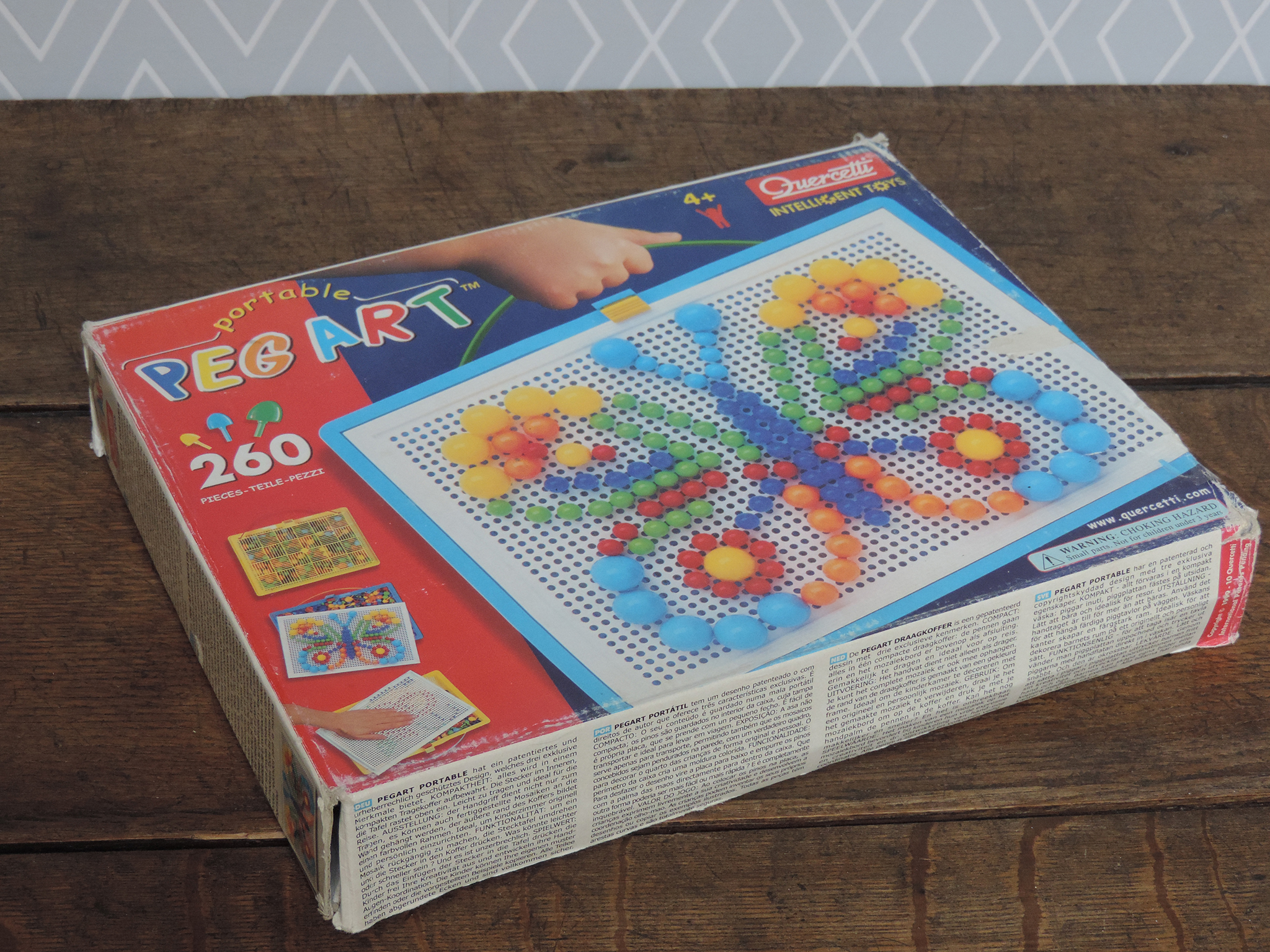 Jeu Créatif Peg Brite Avec Lumière - Mosaïque Lumineuse, Punaises Ampoules - 120 Pièces, Veilleuse - Fabriqué En Italie - 6
