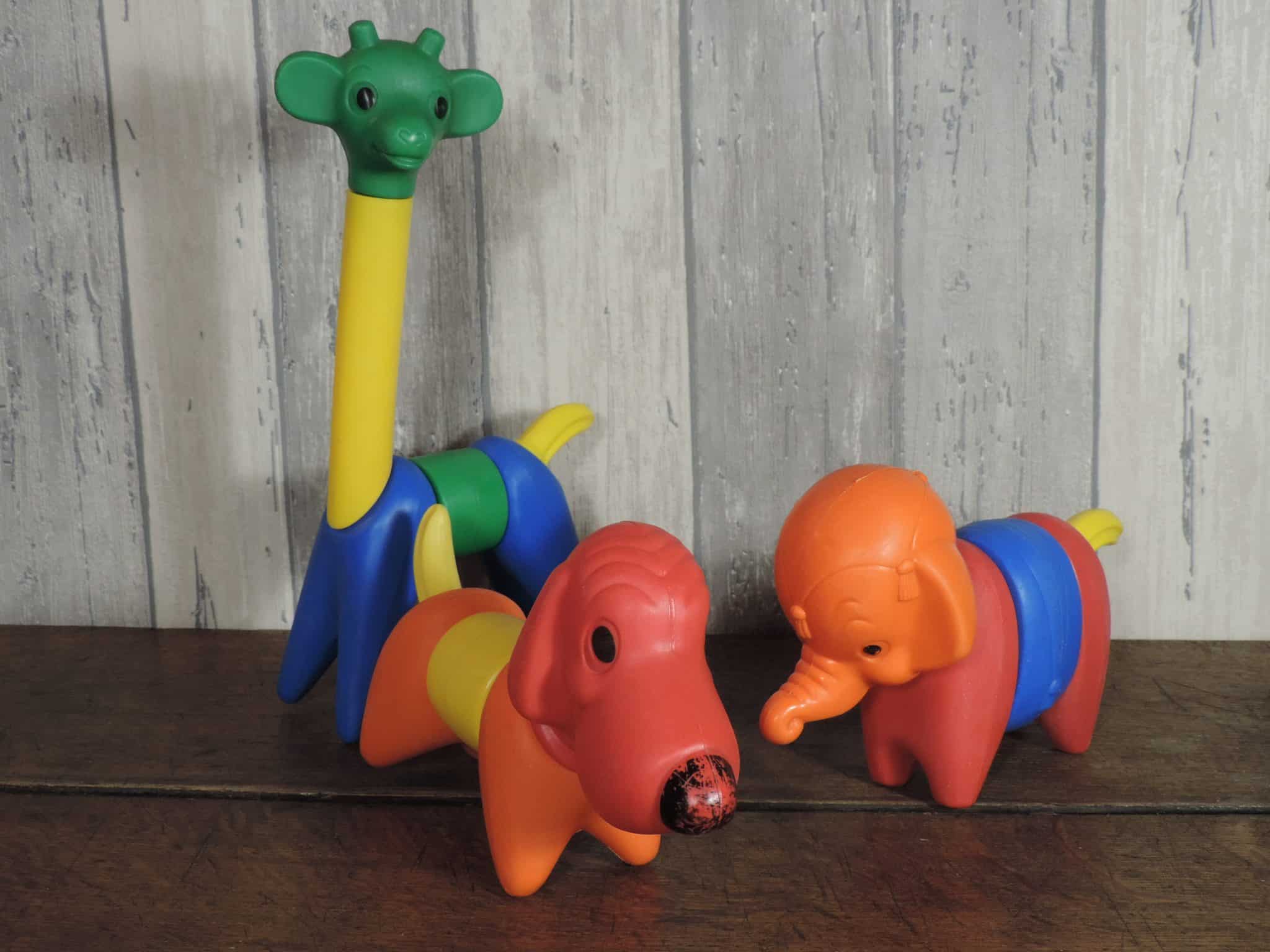 Jouets Enfants Vintage Tupperware Animaux En Plastique - Occasion