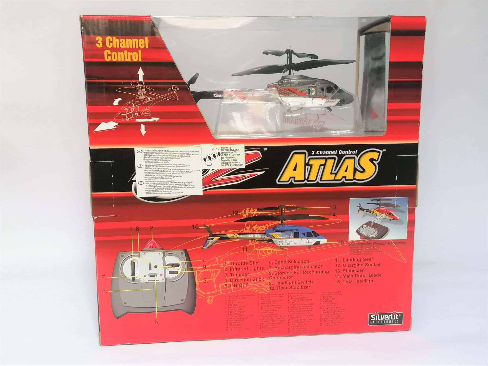 Hélicoptère télécommandé Atlas 3 Voies Silverlit - Grenier d'enfance