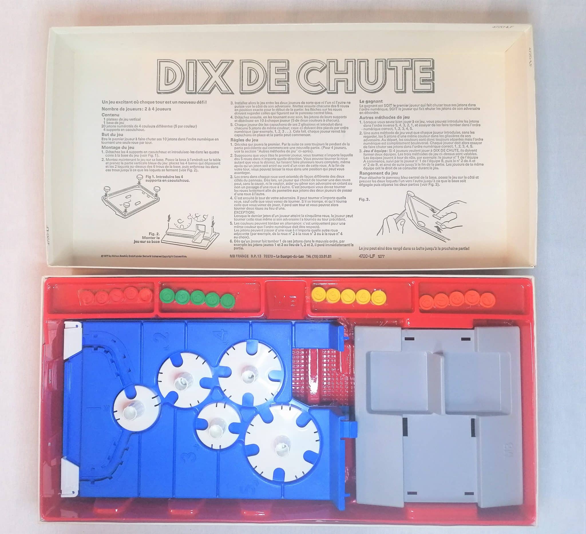 Dix de Chute - Jeu MB 1977-81 - jouets rétro jeux de société figurines et  objets vintage