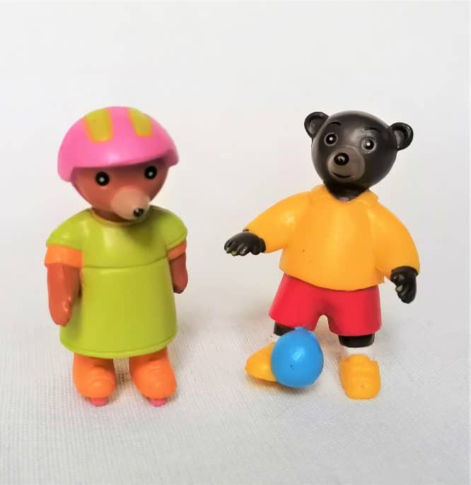 Lot De Figurines Petit Ours Brun 'En Vacances' - Bayard Presse - Occasion En Très Bon état