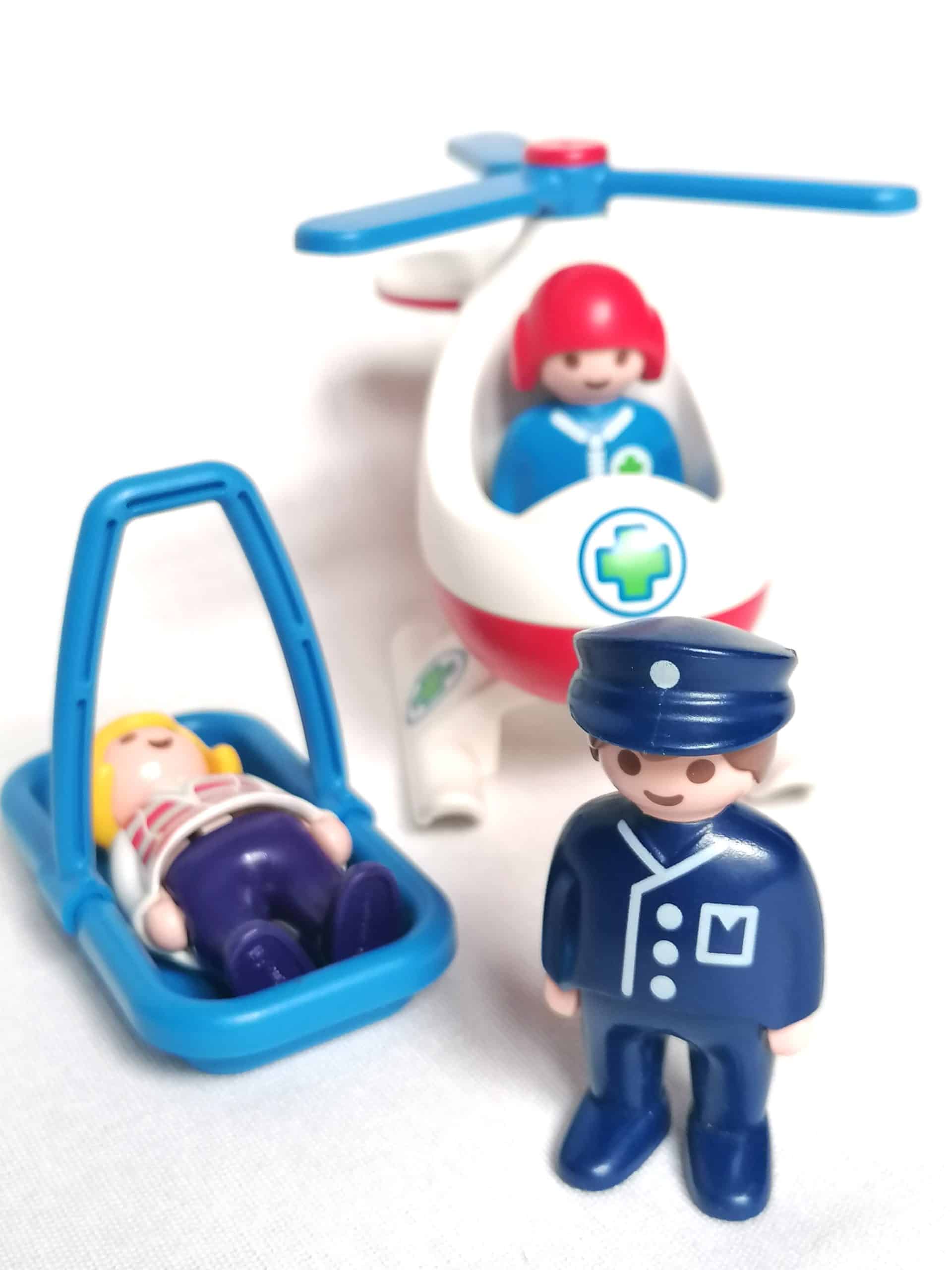 Pilote / hélicoptère de sauvetage 1.2.3 Playmobil - Grenier d'enfance